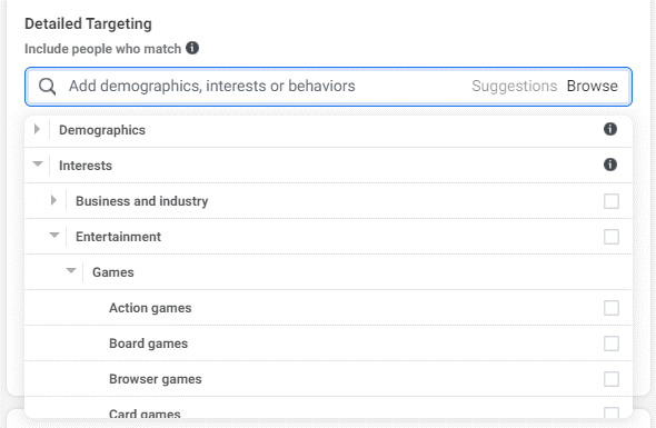 audience targeting in facebook ads