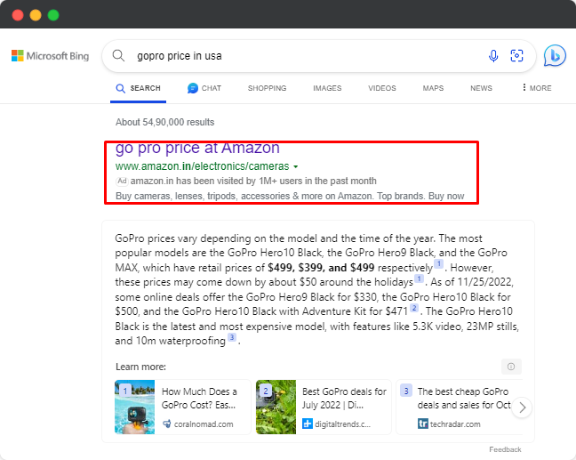 Bing Ads - Consumer Electronics