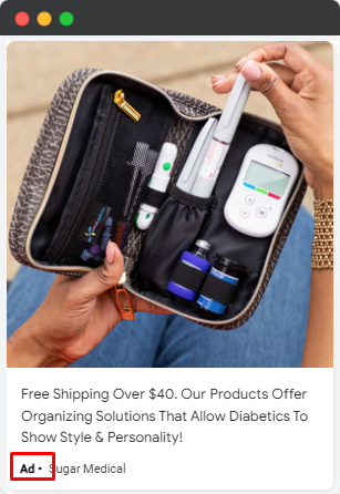google ads - medical supply ad example