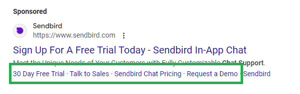 callout ads extension example